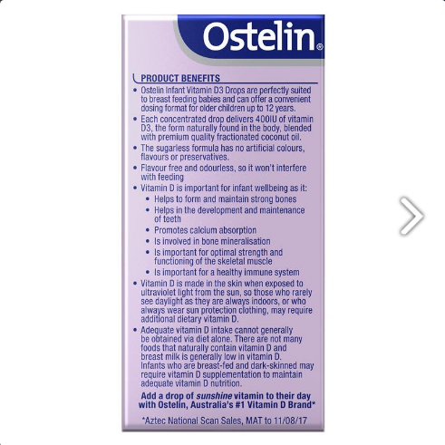 Vitamin D3 Drops Ostelin 1