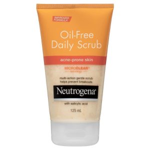 Sữa rửa mặt Neutrogena Oil-Free Daily Scrub dành cho da mụn 125ml
