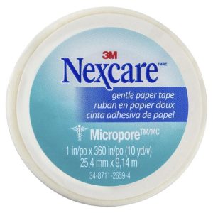 Băng giấy Nexcare Micropore Gentle màu trắng 25 -4mm x 9 -14m