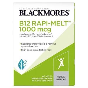 Blackmores B12 Rapi-Melt 1000mcg 60 Viên