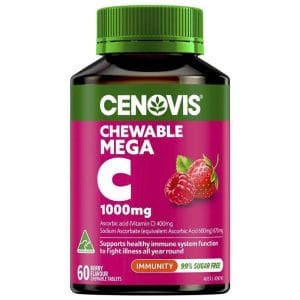 Viên nhai Cenovis Mega Vitamin C 1000mg vị quả mọng - 60 viên