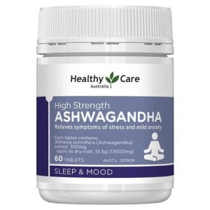 Viên nén Ashwagandha cường độ cao Healthy Care 60 viên