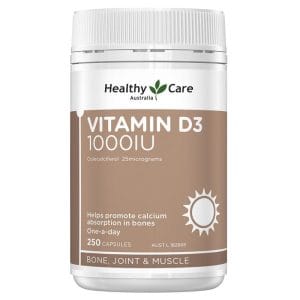 Viên nang mềm Vitamin D3 1000IU Healthy Care 250 viên