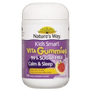 Kẹo dẻo Natures Way Kids Smart Vita Gummies không đường giúp ngủ ngon và thư giãn - 50 viên