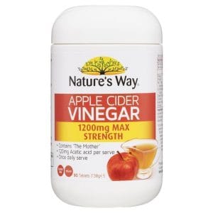 Giấm táo Nature's Way 1200mg 90 viên nén