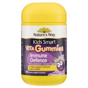 Kẹo dẻo tăng cường miễn dịch Nature's Way Kids Smart Vita Gummies 60 viên cho trẻ em