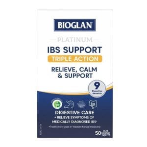 Bioglan Platinum IBS Support Triple Action 50 Viên nén