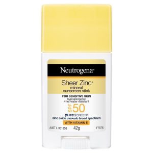 Kem chống nắng Neutrogena Sheer Zinc Mineral Stick SPF 50 42g