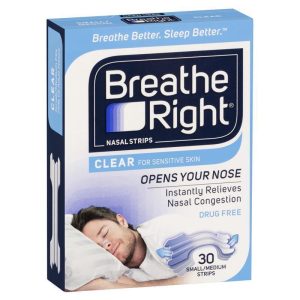 Miếng dán thông mũi Breathe Right Clear Regular 30 miếng