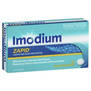 Viên nén trị tiêu chảy Imodium Zapid 12 gói