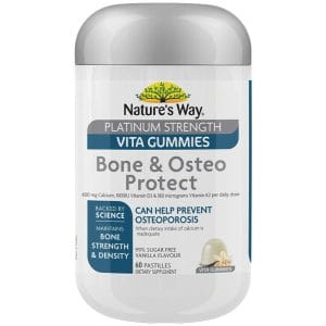 Kẹo dẻo Natures Way High Strength Vita Gummies cho người lớn Osteo-Protect 60 viên