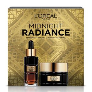 Bộ quà tặng serum và kem dưỡng sáng da L'Oreal Paris Midnight Radiance