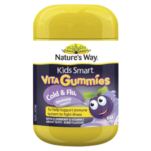 Kẹo Vita Gummies Nature’s Way Cold and Flu, tăng miễn dịch phòng cảm cúm cho bé (60 viên)