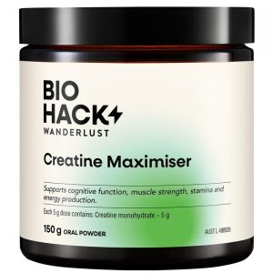 Bột BioHack Wanderlust Creatine Maximiser 150g