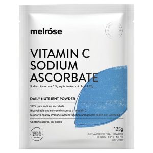 Bột Vitamin C + Natri Ascorbat Melrose 125g