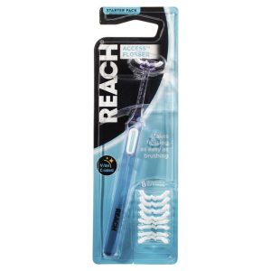 Bộ khởi động làm sạch răng Reach Flosser Clean Paste