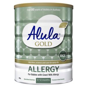 Sữa bột Alula Gold Allergy Rice cho trẻ sơ sinh từ 0-12 tháng tuổi 800g