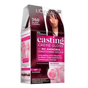 Thuốc nhuộm tóc bán vĩnh viễn L'Oreal Paris Casting Creme Gloss - 360 Black Cherry (Không chứa amoniac)