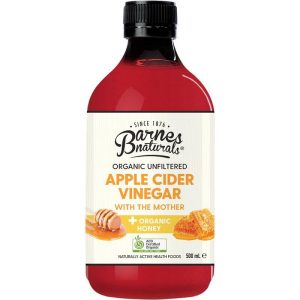 Giấm táo hữu cơ Barnes Naturals với mật ong và sữa mẹ 500ml