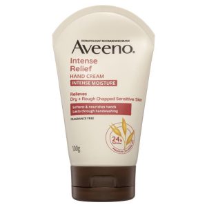 Kem dưỡng da tay Aveeno Intense Relief Soothing Fragrance Free 100g