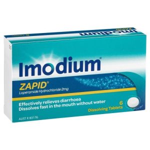 Viên uống trị tiêu chảy Imodium Zapid hộp 6 viên