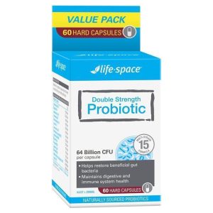 Viên uống bổ sung lợi khuẩn Life-Space Double Strength Probiotic 60 viên nén -
